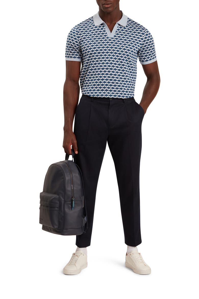 Lirien Johnny Collar Polo, Alternate, color, DK-BLUE