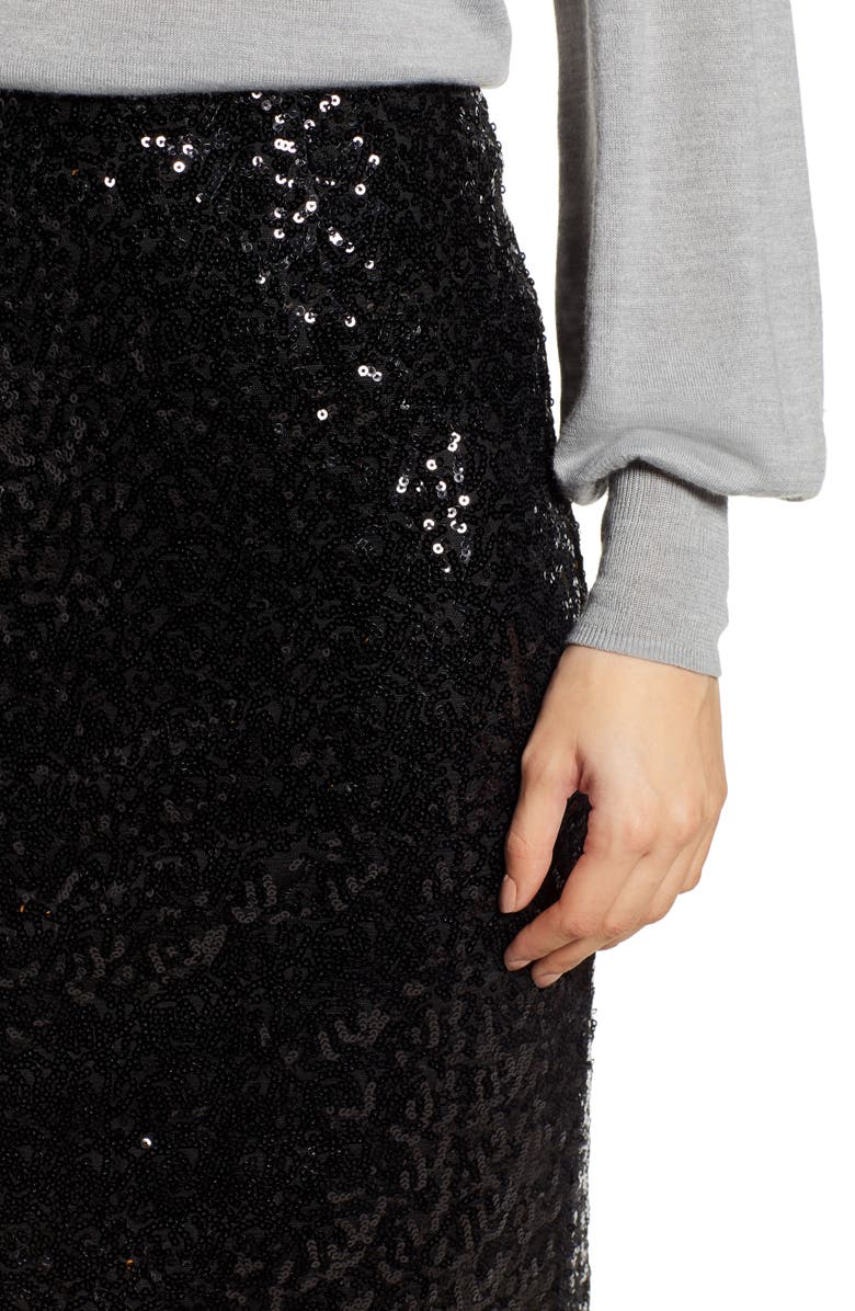 Halogen<sup>®</sup> Sequin Pencil Skirt, Alternate, color,