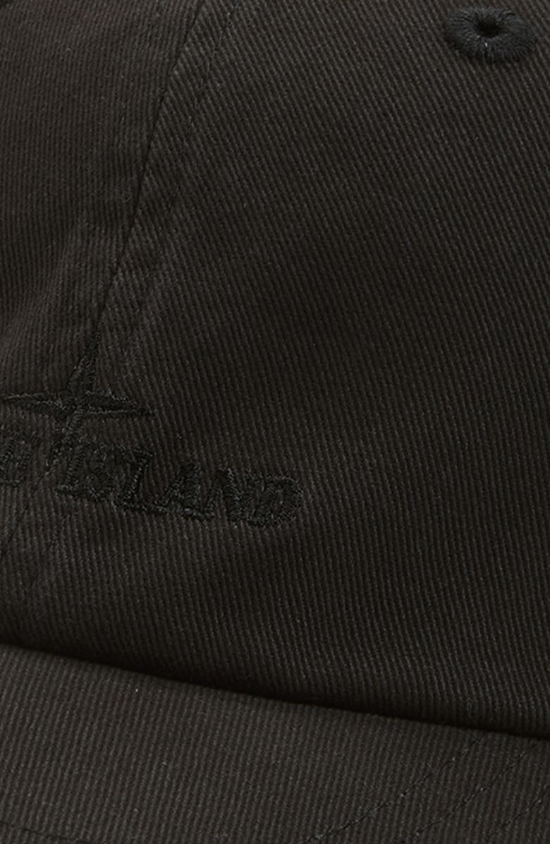 Stone Island Logo Embroidered Adjustable Baseball Cap, Alternate, color, Black
