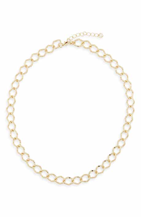 NORDSTROM RACK Square Link Chain Necklace