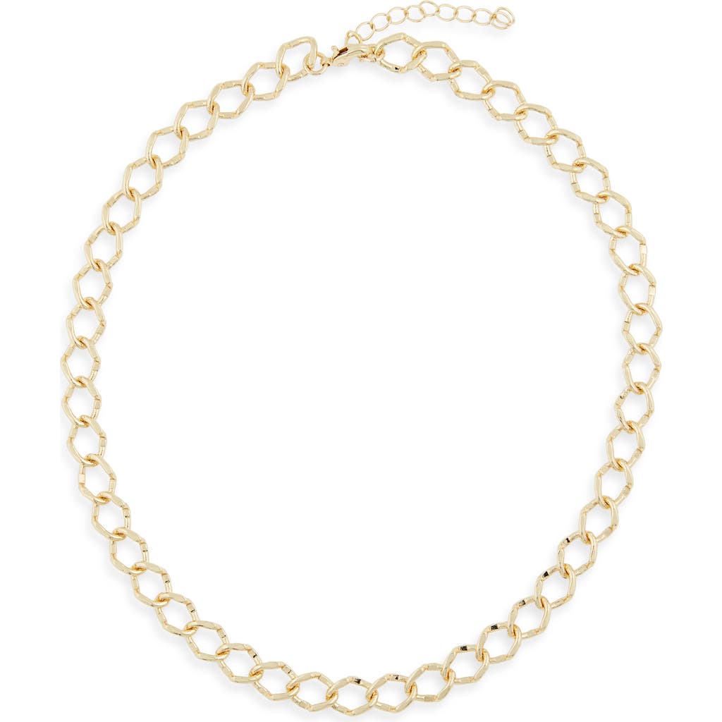 Nordstrom Rack Square Link Chain Necklace In Gold