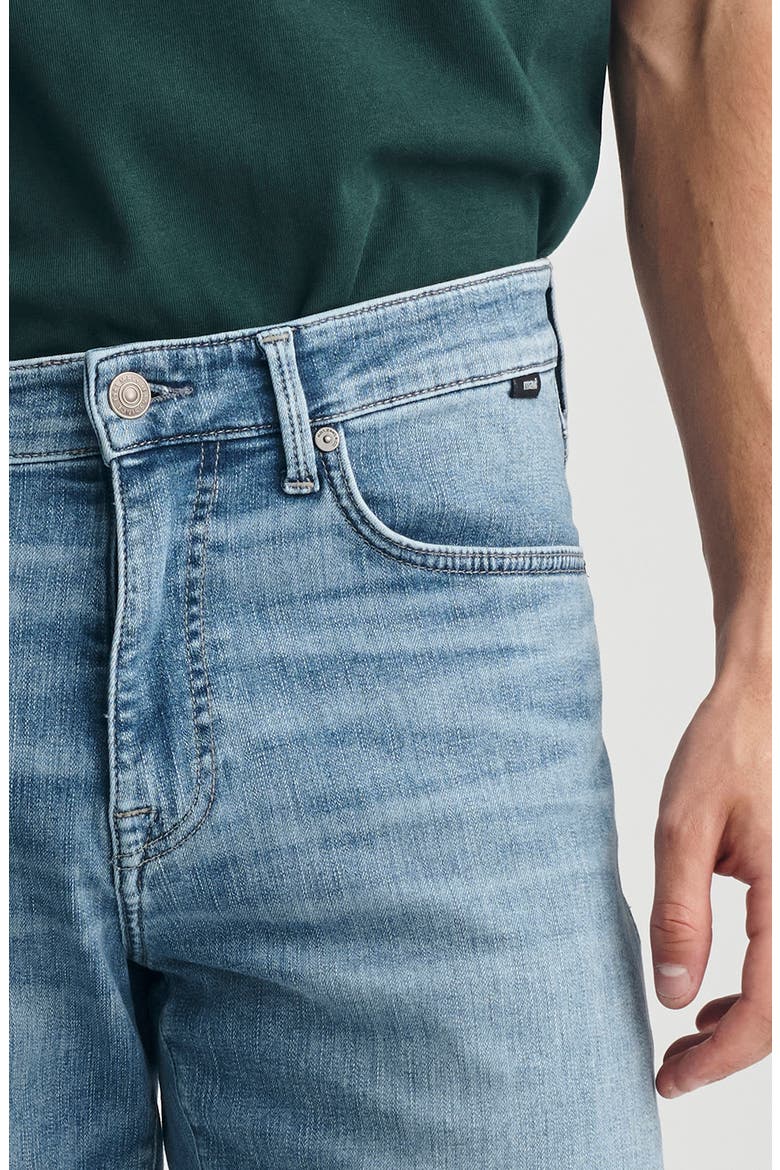 Zach Straight Leg Organic Cotton Jeans, Alternate, color, MID BRUSHED ORGANIC
