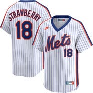 Nike Men's Nike Darryl Strawberry White New York Mets Throwback Cooperstown Collection Limited Jersey