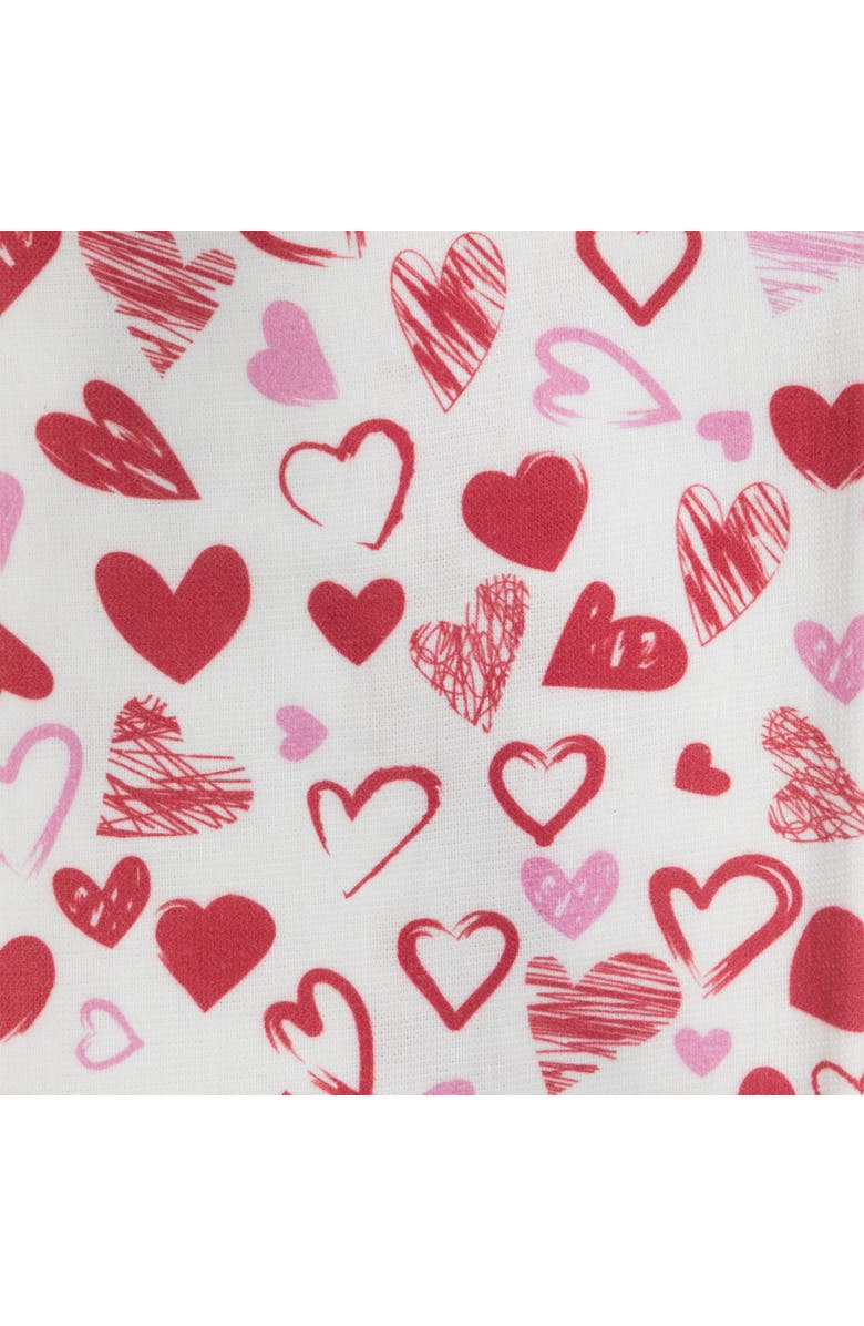 Northlight Plaid and Hearts Valentine's Day Kitchen Tea Towels - 26" - Pink and Red - Set of 2, Alternate, color, White