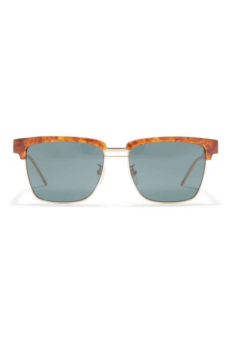 55mm Brow Bar Sunglasses, Main, color, HAVANA