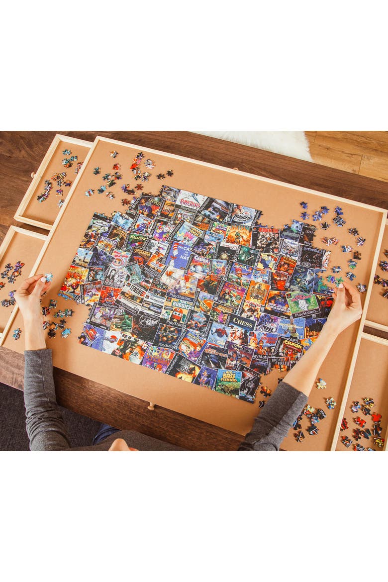 PlayStation Video Game Box Collage 1000-Piece Jigsaw Puzzle, Alternate, color, Multi-Color