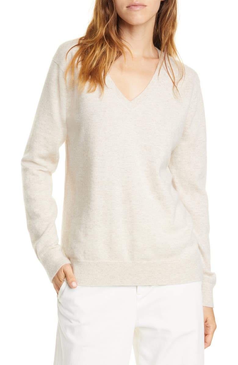 Vince Weekend V-Neck Cashmere Sweater, Main, color,