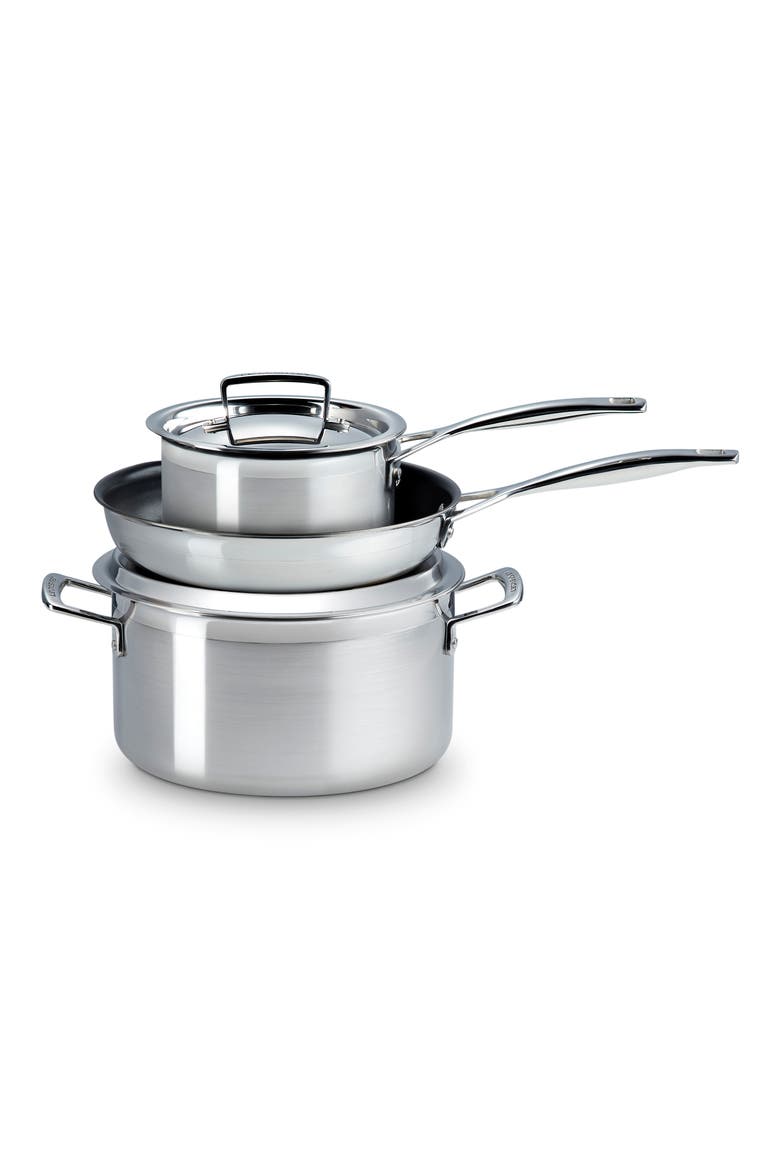 Classic Stainless Steel 5-Piece Cookware Set, Main, color, STAINLESS STEEL
