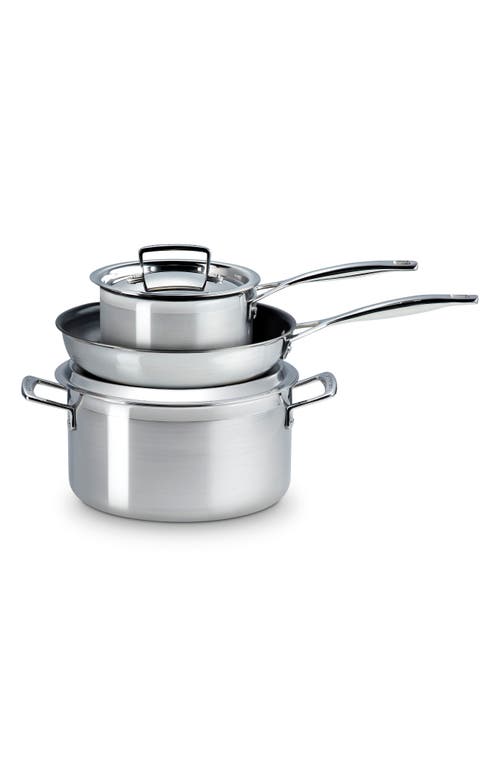 Le Creuset Classic Stainless Steel 5-piece Cookware Set In Stainless Steel