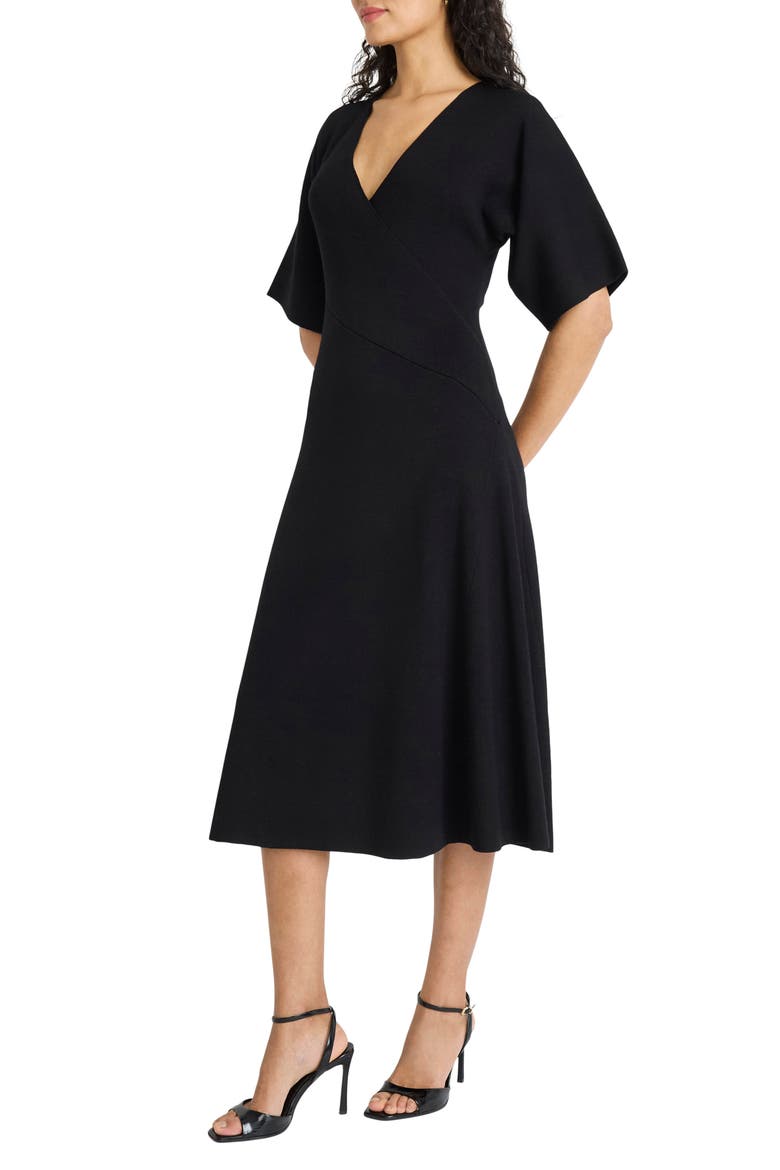 maggy london a line dresses Dolman Sleeve A-Line Midi Dress ℝ𝕖𝕕 ℂ𝕒𝕣𝕡𝕖𝕥 𝕊𝕝𝕒𝕪 𝕨/ seo-backfilled Size:5/XL - 36DD 36DDD 38D Maxi DressNeckline