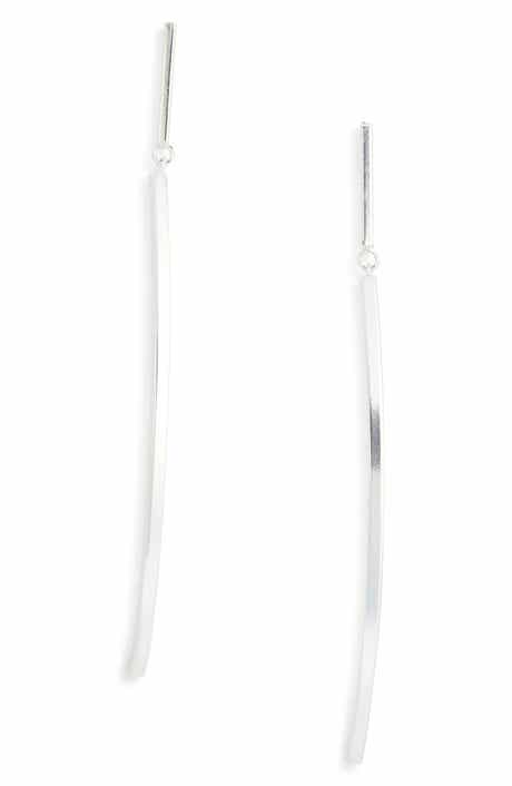 Karine Sultan Double Bar Drop Earrings