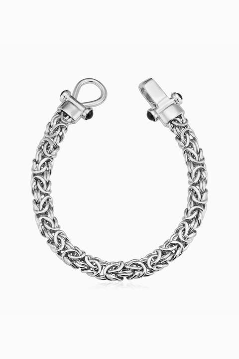 Sterling Silver Byzantine Artisan Bracelet