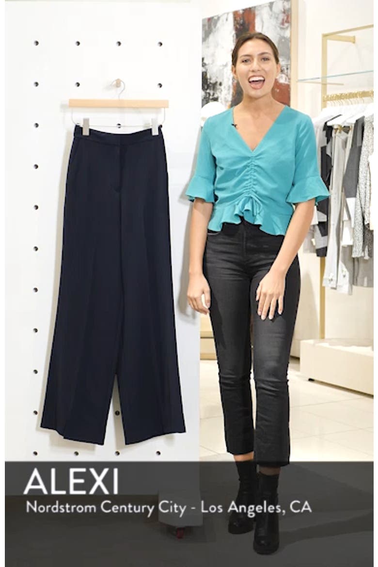Clean High-Waist Wide Leg Trousers video