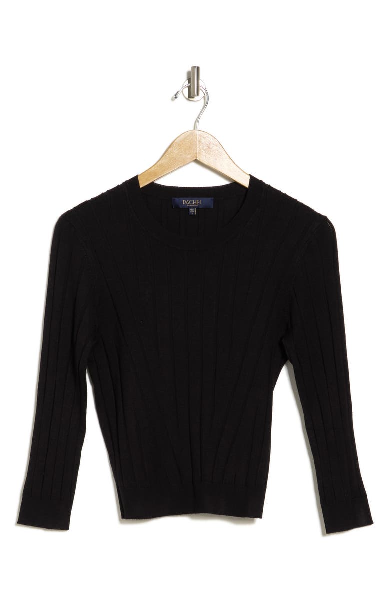 RACHEL Rachel Roy Fitted Ribbed Sweater, Alternate, color,