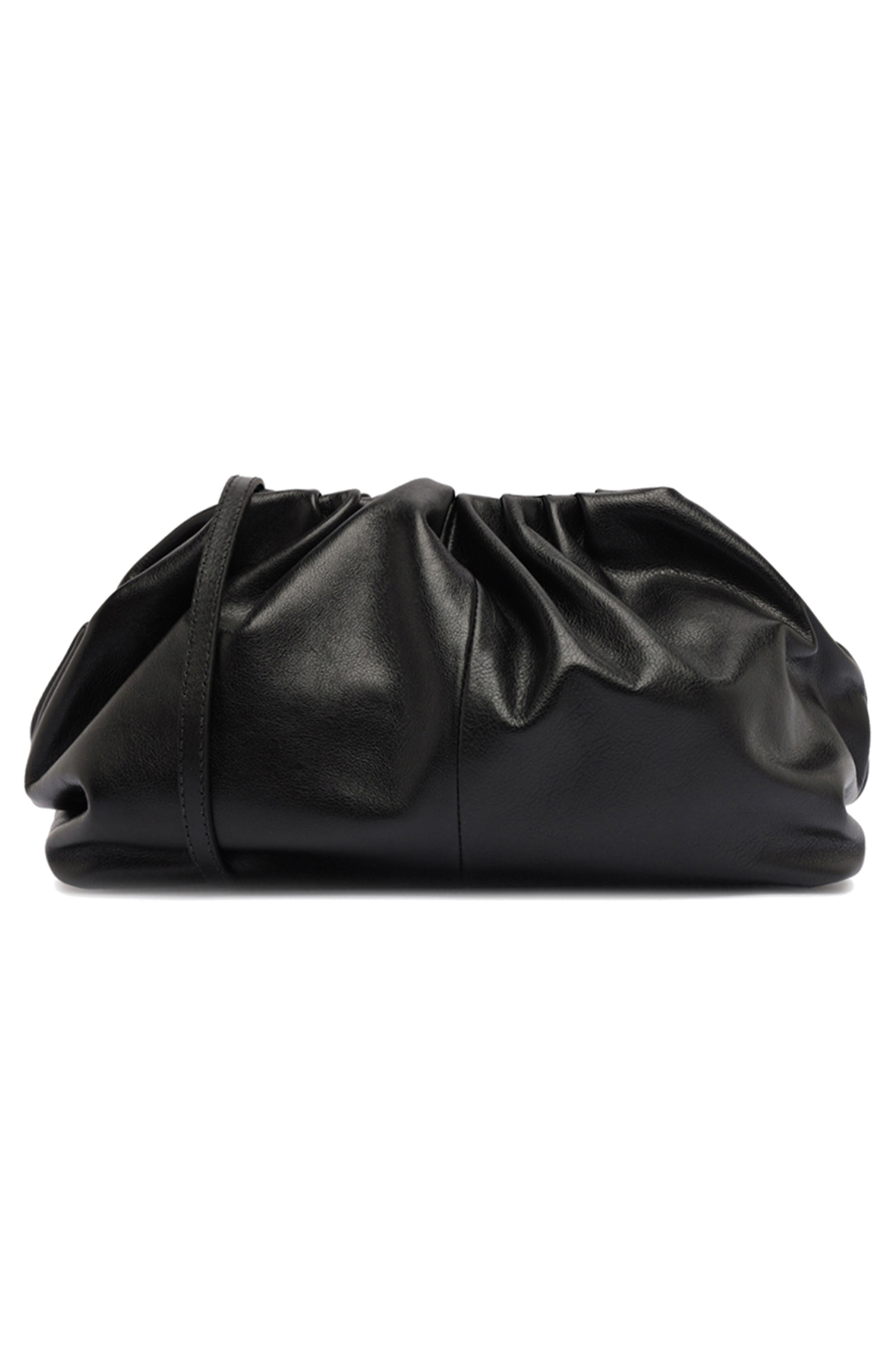 Arezzo Elizabeth Small Leather Clutch, Alternate, color, 