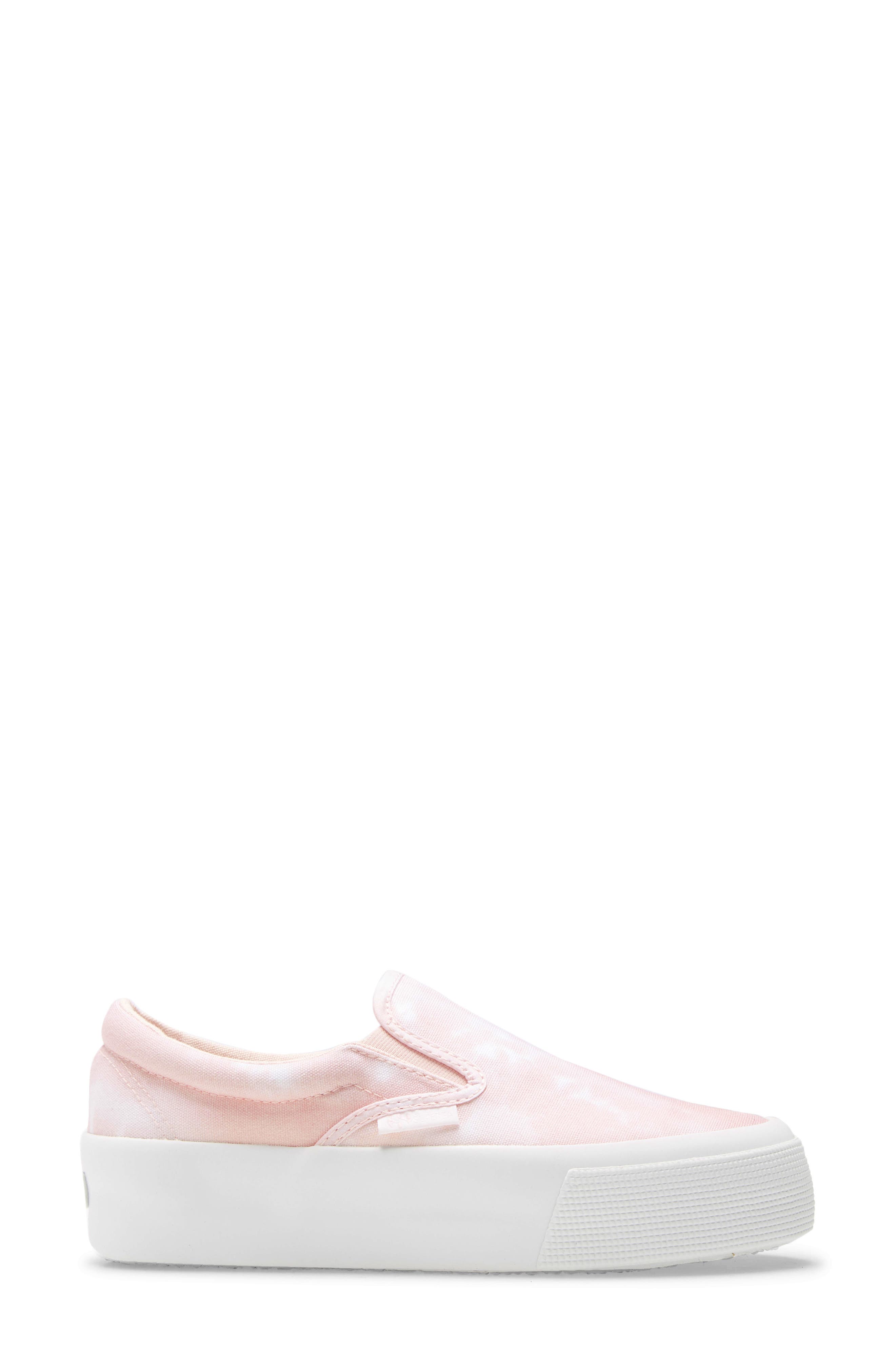 2306 Fancotw Slip-On Platform Sneaker, Alternate, color, LIGHT PINK TIEDYE