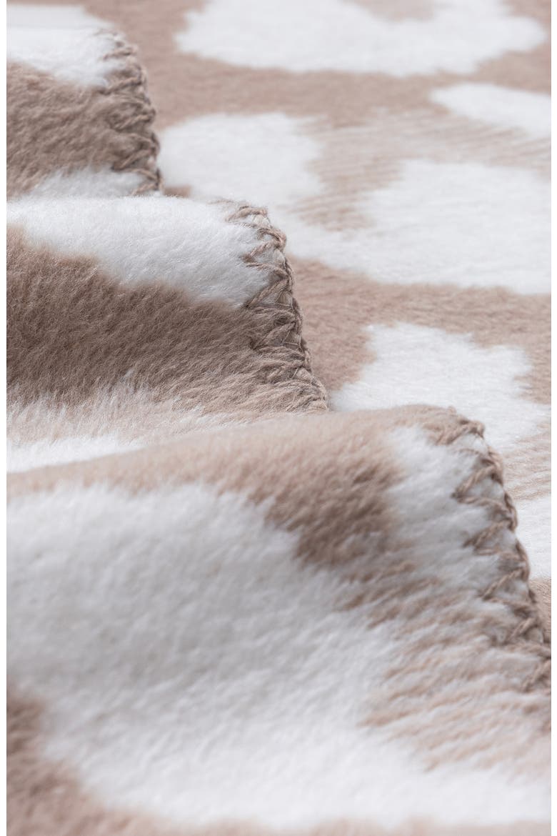 Leopard Print Throw Blanket, Alternate, color, BEIGE