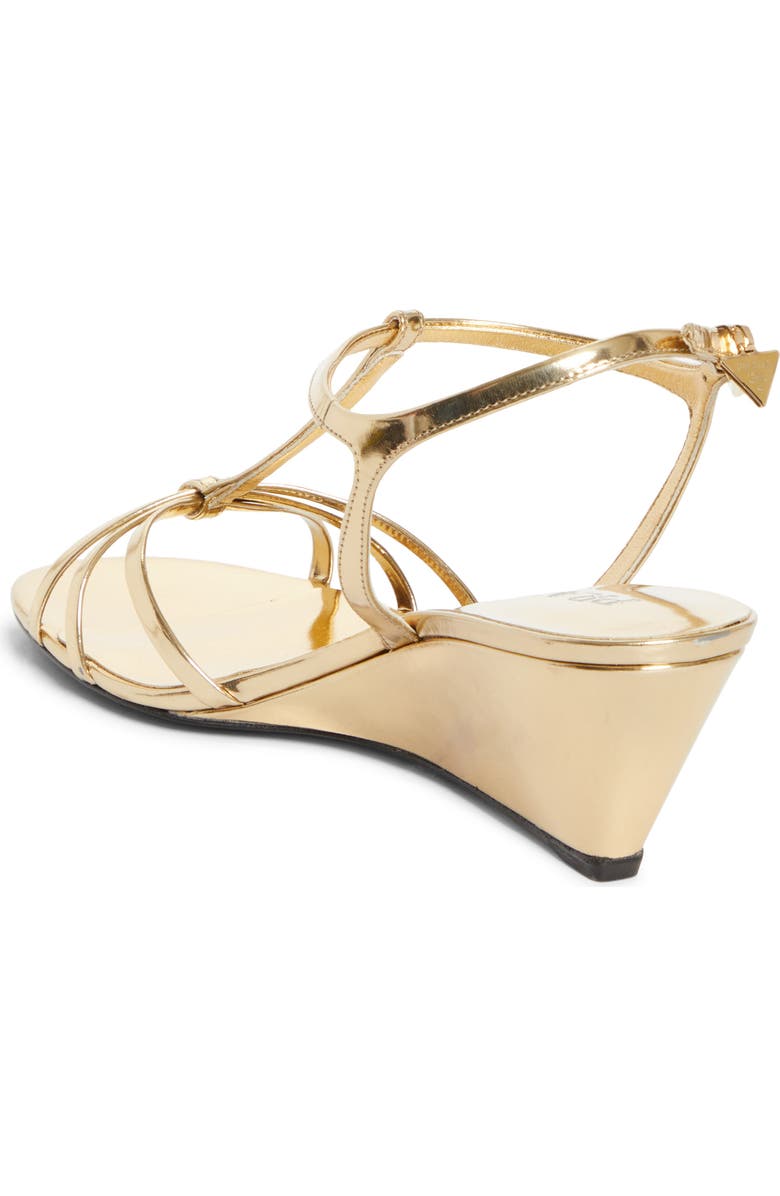 Prada Cage Wedge Sandal, Alternate, color, Platino