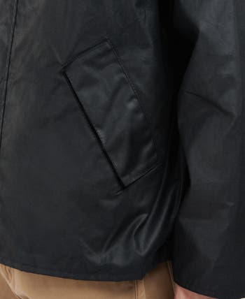Barbour Transport Wax Jacket Black