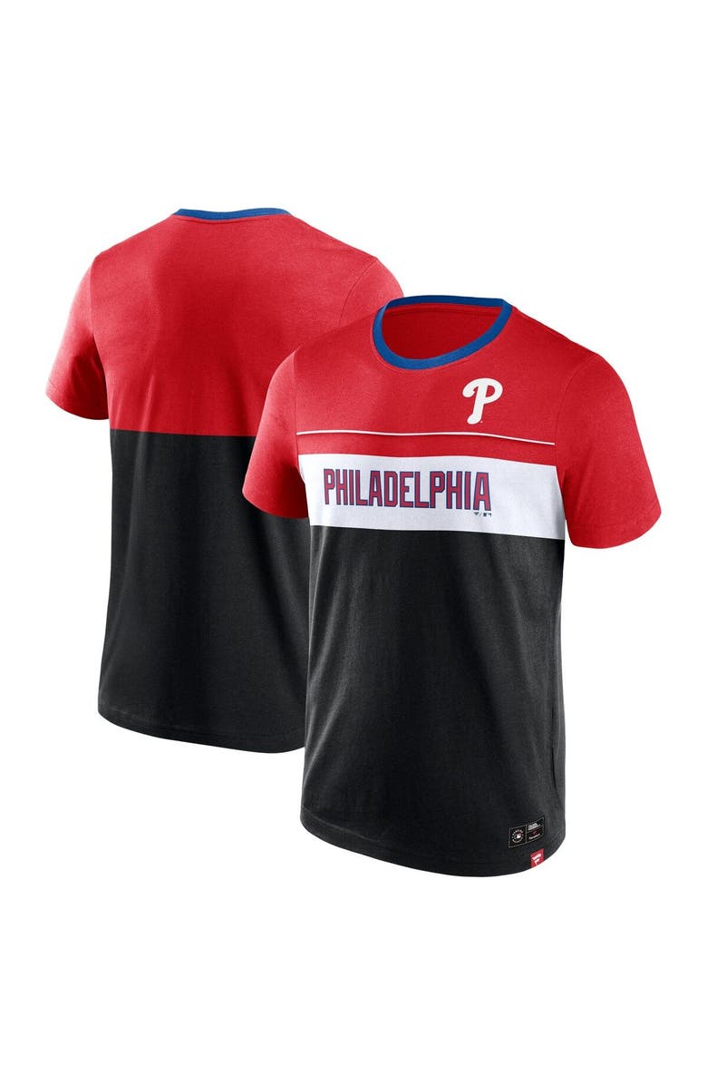 FANATICS Men's Fanatics Branded Black Philadelphia Phillies Claim The Win T-Shirt, Main, color, 