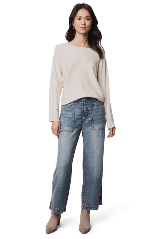 Splendid Chloe Crop Wide Leg Jeans In Blue