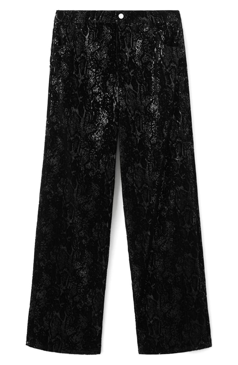 MANGO Sequin Straight Leg Jeans, Alternate, color,