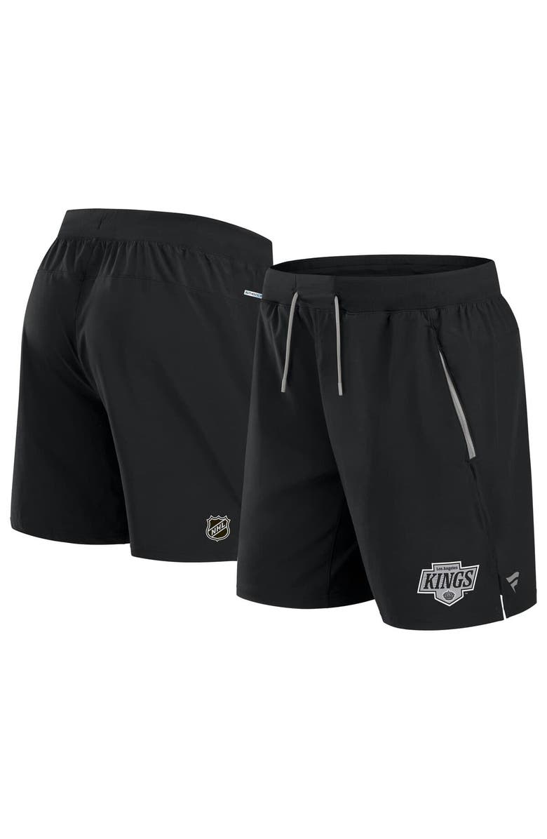 FANATICS Men's Fanatics  Black Los Angeles Kings Authentic Pro Rink Performance Shorts, Main, color, 