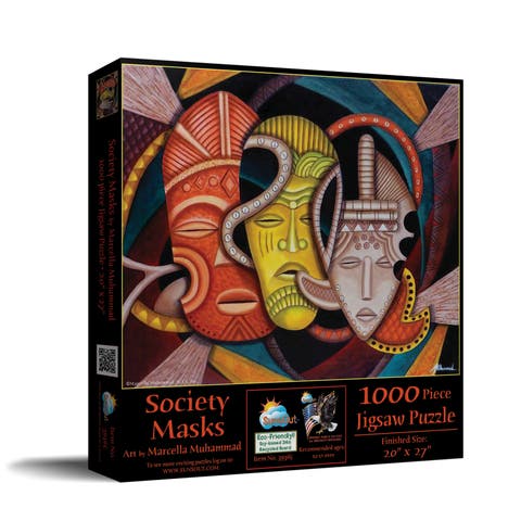 Society Masks 1000 piece Jigsaw Puzzle for Adults