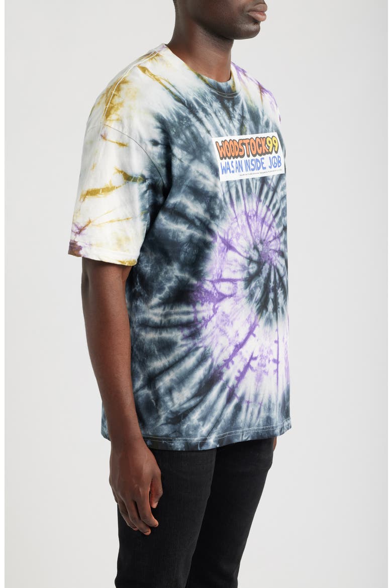 Inside Job Tie Dye Cotton Graphic T-Shirt, Alternate, color, TIE-DYE