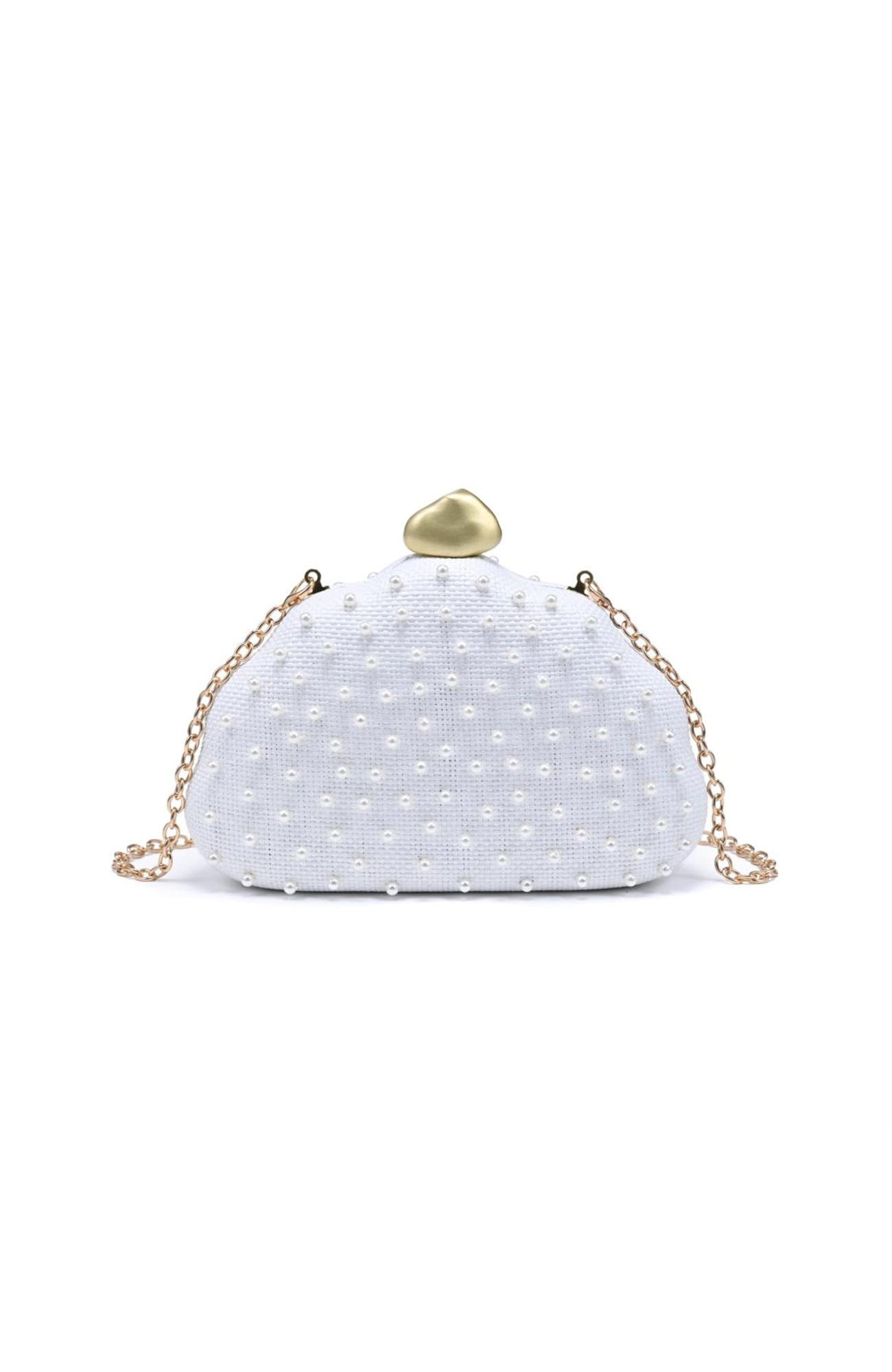 Valerie Evening Bag, Main, color, Ivory