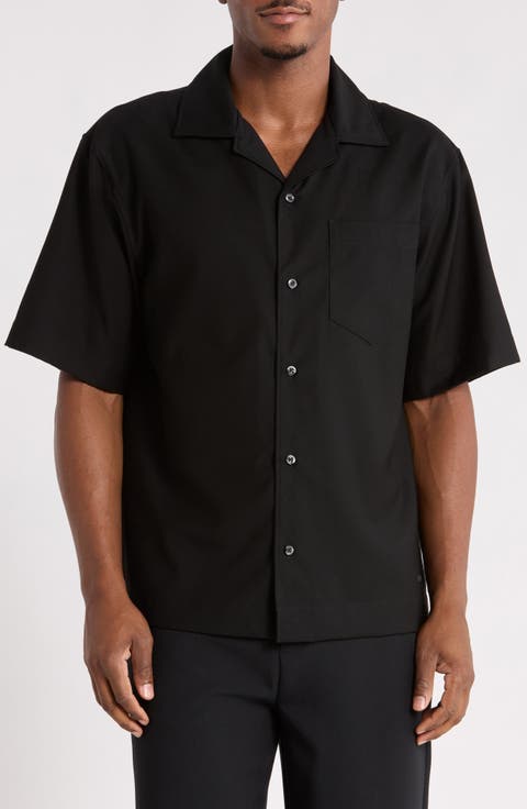 Espino Virgin Wool Blend Camp Shirt