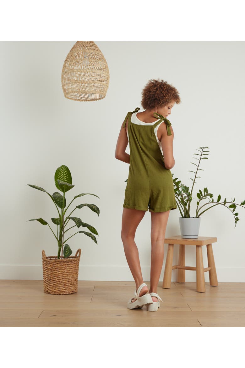 Bower Romper, Alternate, color, Olive
