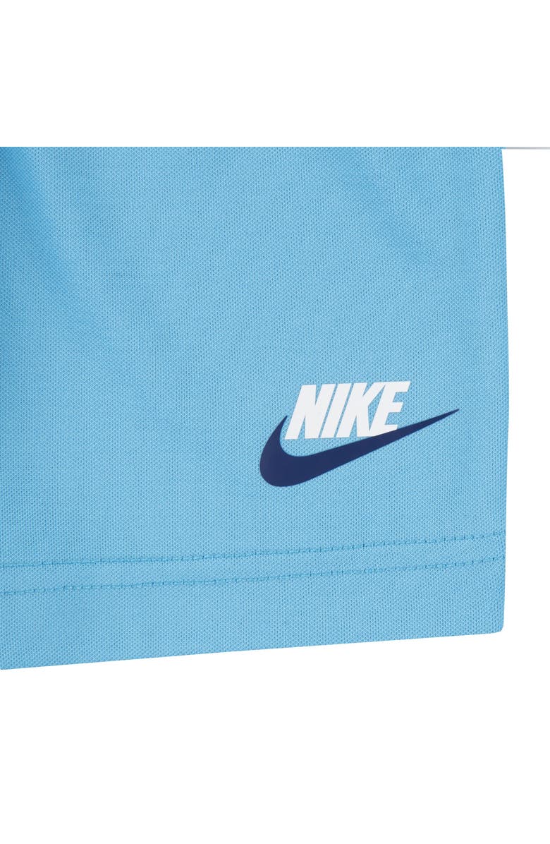 Nike Kids' Split Futura T-Shirt & Shorts Set, Alternate, color, Baltic Blue