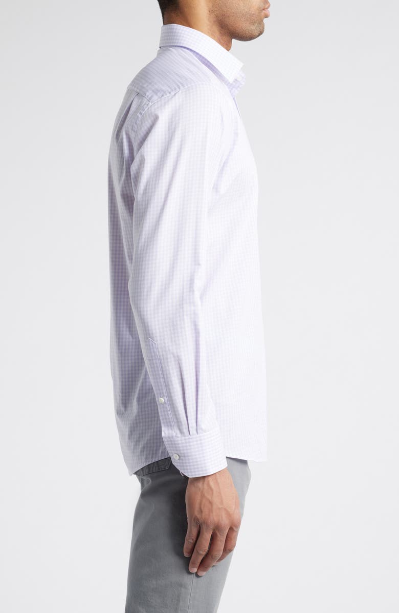 Peter Millar Crown Crafted Capri Cotton Sport Shirt, Alternate, color, Lavender Moon