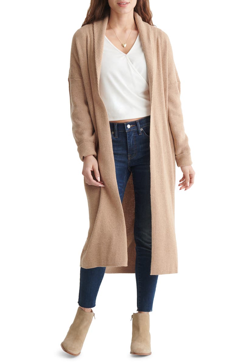 Lucky Brand Dream Girl Long Cardigan, Main, color,