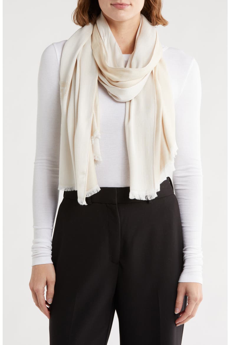 Karl Choupette Pashmina Scarf, Main, color, LATTE