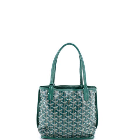 Anjou Reversible Tote Coated Canvas Mini