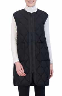 Hudson Jeans Water Repellent Onion Quilted Long Vest