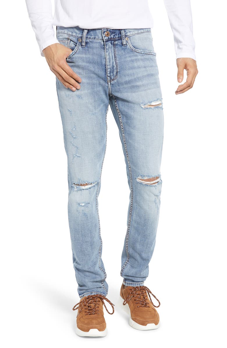 Silver Jeans Co. Kenaston Ripped Slim Fit Jeans, Main, color,