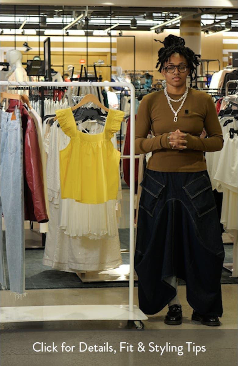 Ruffle Detail Cotton Tank, sales video thumbnail