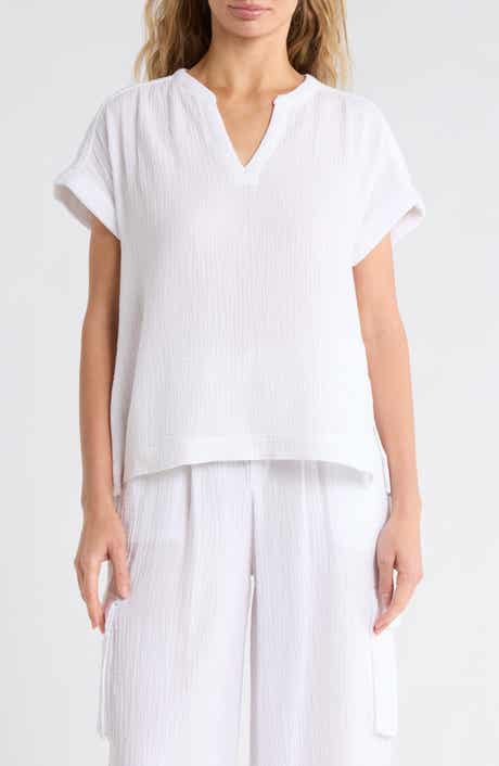 Splendid Saint Tropez Gauze Top