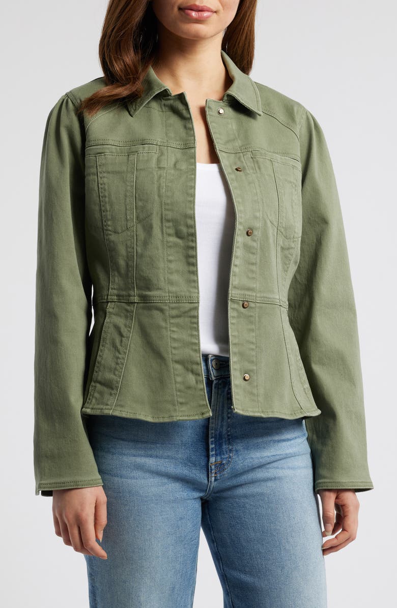 Wit & Wisdom Peplum Jacket, Main, color,