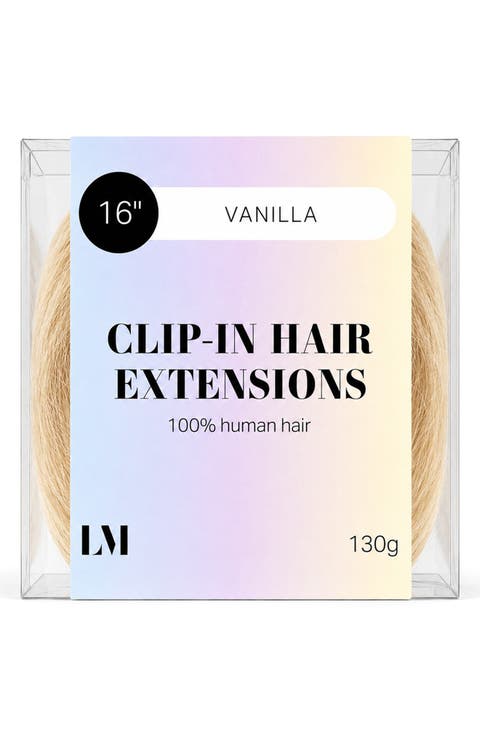 16-Inch Clip-In Human Hair Extensions