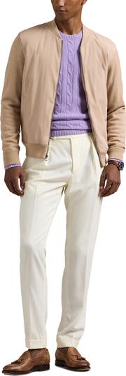 Wool Blend Zip-Up Jacket