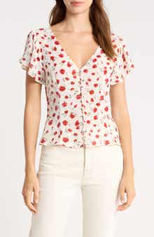 Ramona Floral Print V-Neck Top