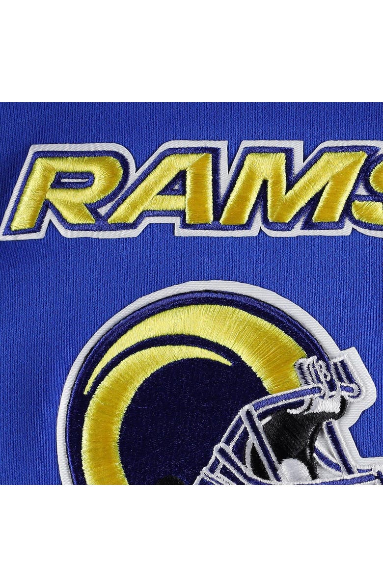 PRO STANDARD Men's Pro Standard Royal Los Angeles Rams Mash Up Pullover Sweatshirt, Alternate, color, Royal