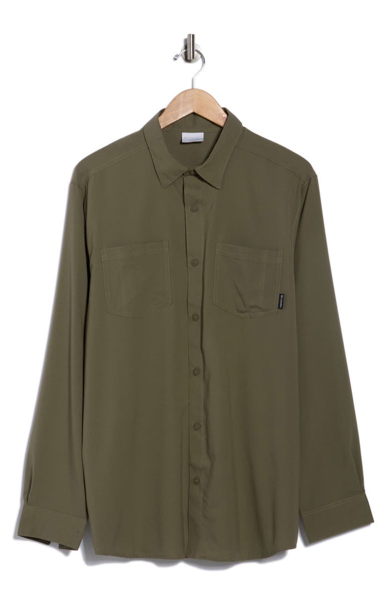 Columbia Eagle Lake Omni-Wick Button-Down Shirt, Alternate, color, Stone Green