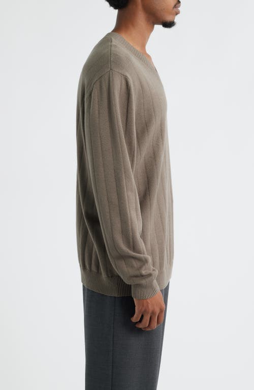 Open Edit V-neck Sweater In Brown