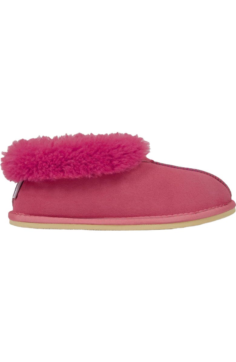 Celtic & Co. Ladies' Shearling Bootee Slippers, Alternate, color, Raspberry