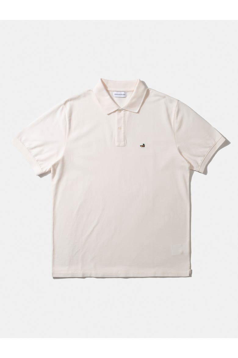 Duck Logo Piqué Polo Shirt, Alternate, color, Plain Off White